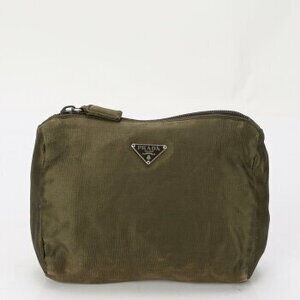 Prada Triangle Logo Pouch